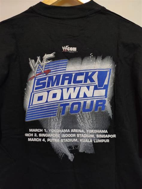 Vintage Vtg Wwf Smackdown Asia Tour 2002 Ds Rare Wwe Raw The Rock Grailed