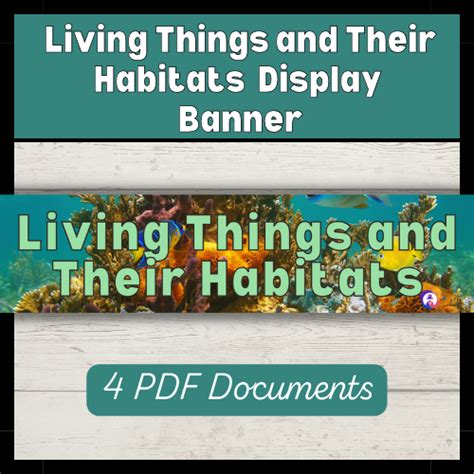 Living Things And Their Habitats Display Banner Primaryresourcerack