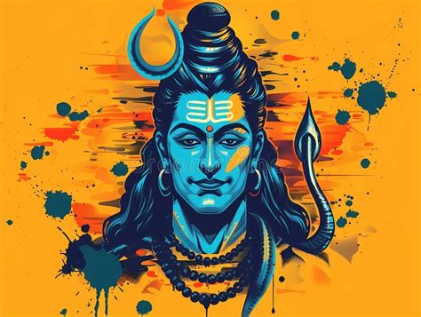 Illustration Maha Shivaratri Der Gott Des Hinduismus Generative Ai