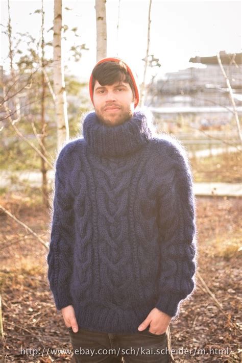 Icelandic Mohair Knitwear Men Knitwear Chunky Knitwear