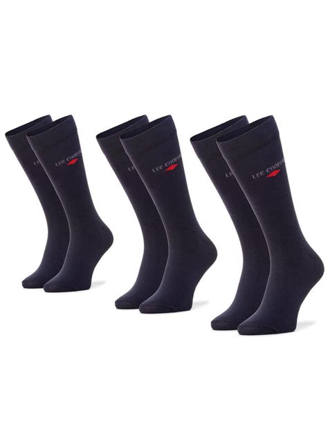 Lee Cooper Lot De 3 Paires De Chaussettes Hautes Homme Anksocks 1801