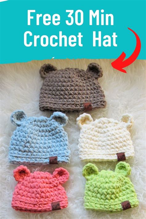 Cutest Crochet Baby Hat In Just Minutes Artofit