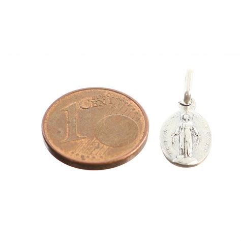 Miraculous Silver Medal Measuring 11mm