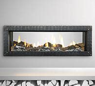 Heat Glo Mezzo See Through Gas Fireplace Woodstoves Fireplace