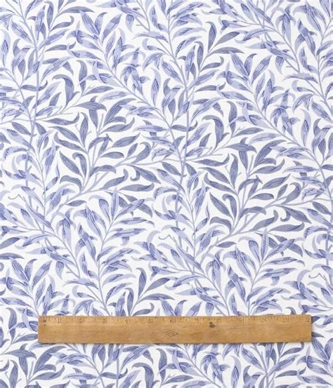 William Morris Willow Bough Blue Heavy Weight Fabric By The Half Metre