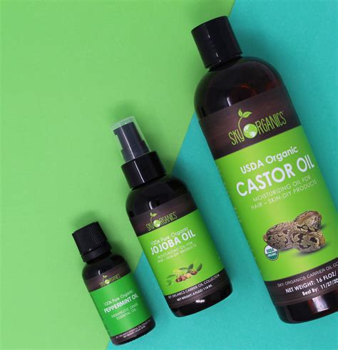 Peppermint & Castor Oil Scalp Treatment | Do-It-Yourself | Sky Organics