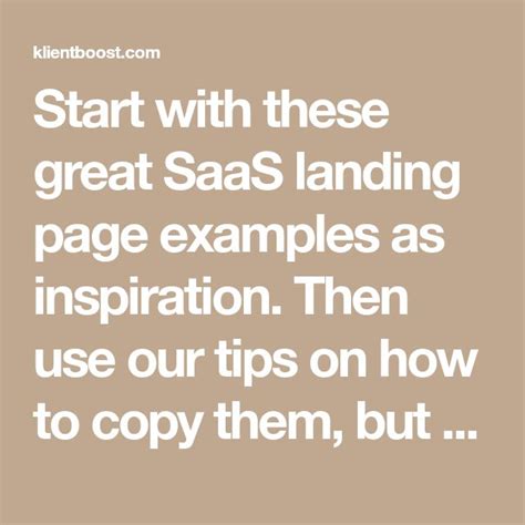 The Words Start With These Great Saas Landing Page Examples As