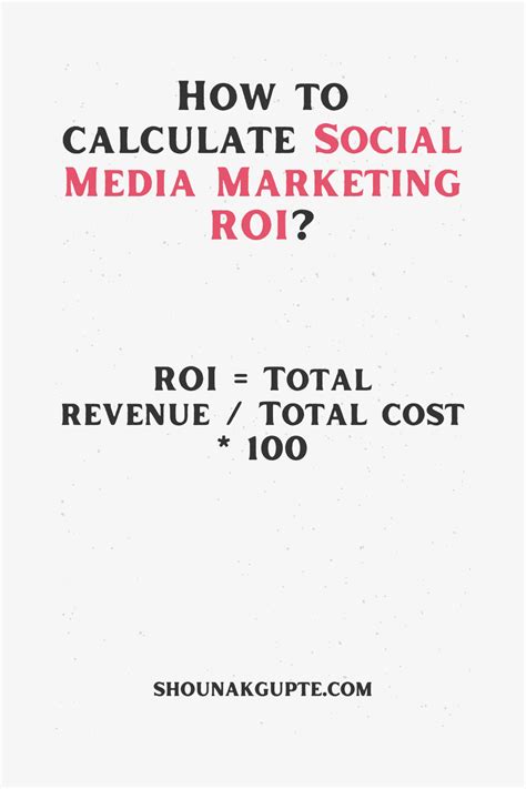 Free Social Media Roi Calculator Online