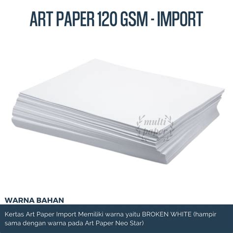 Jual Kertas Art Paper A Gsm Isi Lembar Kertas Art Paper