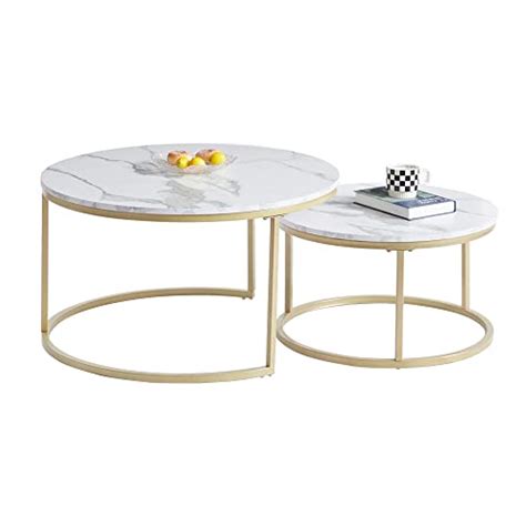 Grandca Home Lot De Tables Basses Rondes Gigognes De Salon Grande