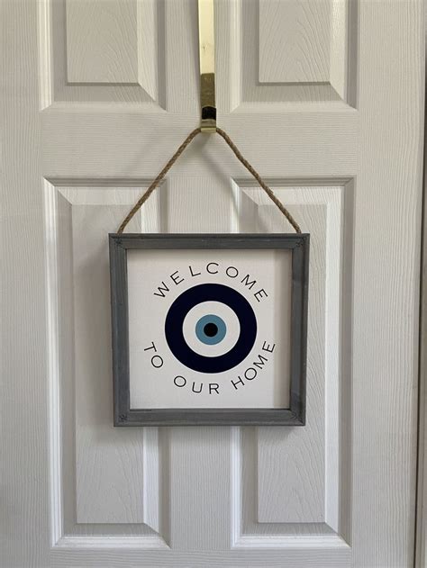 Evil Eye Door Decor Best Seller Welcome Door Decor Reverse Etsy