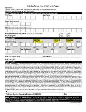 Fillable Online Etf Wi Health Care Provider Form Wisconsin Department