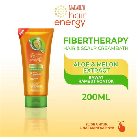 Makarizo Hair Energy Fibertherapy Hair Scalp Creambath Aloe Melon