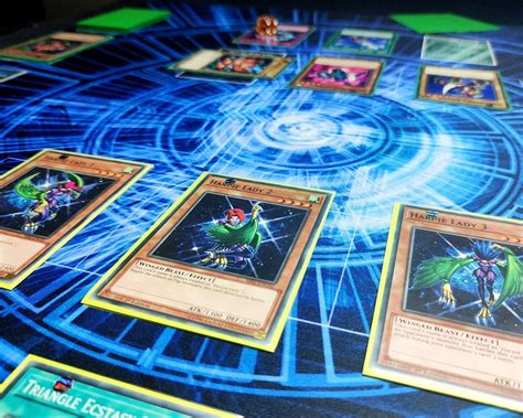 Paramint Hexagon Yugioh Playmat Compatible For Yu Gi Oh Tcg Two