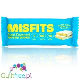 MisFits Vegan Protein Wafer White Choc Vanilla wegański wafelek