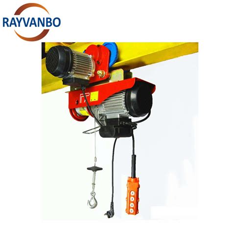 100 1200kg PA Type Mini Electric Wire Rope Hoist Lifting Height 12m To