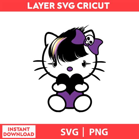 Emo Hello Kitty Cute Cat Svg Kitty Svg Kawaii Kitty Clipa Inspire