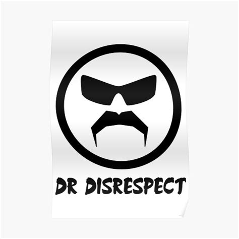 "Dr Disrespect Merch Drdisrespect Logo" Poster for Sale by BenizMass ...