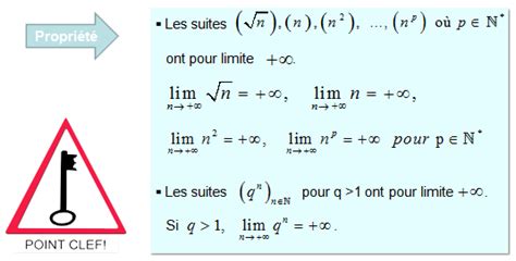 Limite d une suite Cours maths 1ère Tout savoir sur la limite d une