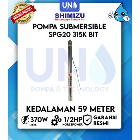 Jual Pompa Air Shimizu Submersible Pump Spg K Hp