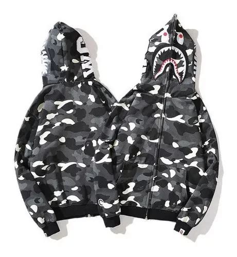 Sudaderas Bape Sudadera Bape Shark Negro Rosa Gris Cuotas Sin