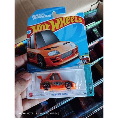 Hot Wheels Toyota Supra Tooned Orange Fast Furious Ff Original Shopee