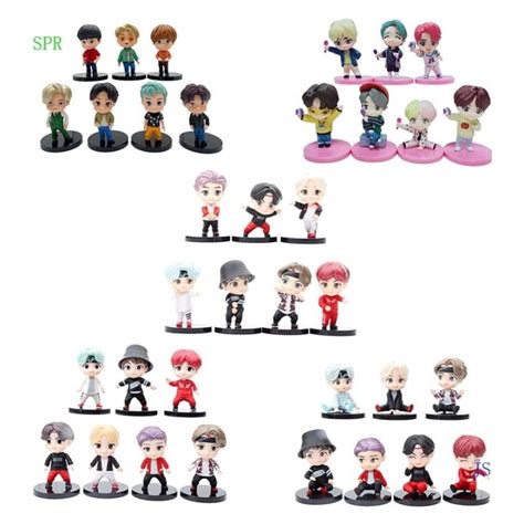 Spr Pcs Set Tiny Tan Bts Tinytan Figure Deco Cake Topper Bts Kpop