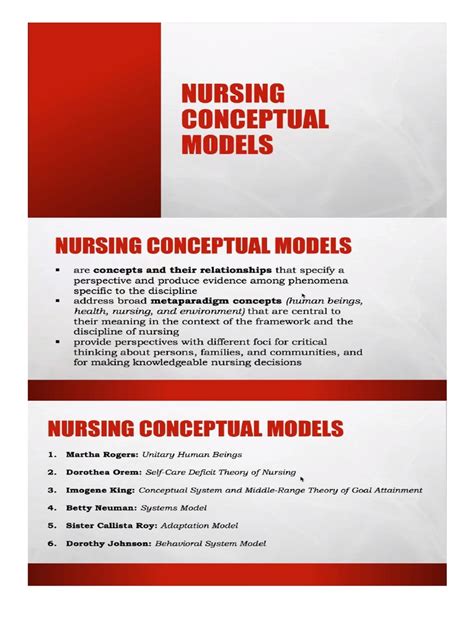 Nursing Conceptual Models | PDF