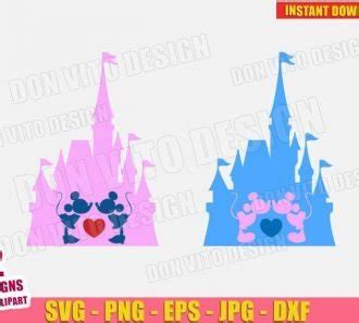 Disney Mickey Minnie Mouse Gay SVG Dxf PNG LGTB Pride Head Cut