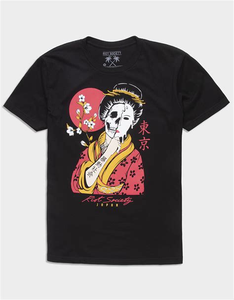 Riot Society Melting Geisha Mens Tee Black Tillys