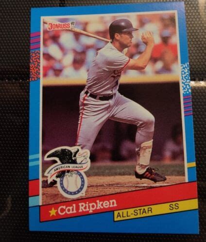 Cal Ripken Jr Donruss Baseball All Star Error Card No Dot