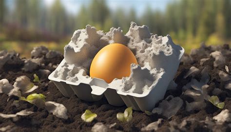 Eco Friendly Disposal Composting Foam Egg Cartons For Sustainable