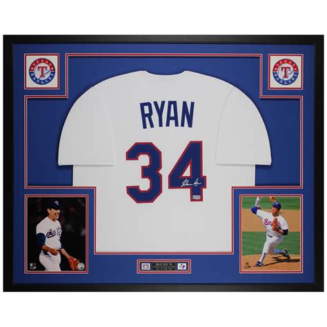 Nolan Ryan Signed Custom Framed Jersey Display Tristar Pristine Auction