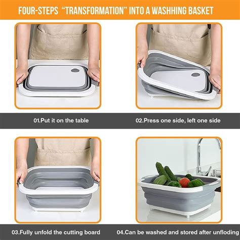 Safeseed In Folding Chopping Board Washing Fruit Vegetable Dish