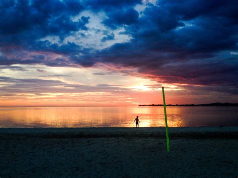 Wallpaper Sunlight Landscape Sunset Sea Water Shore Clouds