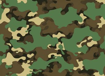 Camouflage Texture Seamless Pattern Abstract Vector Image