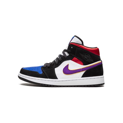 Jordan 1 Mid Lakers Top 3 100 Authentiek