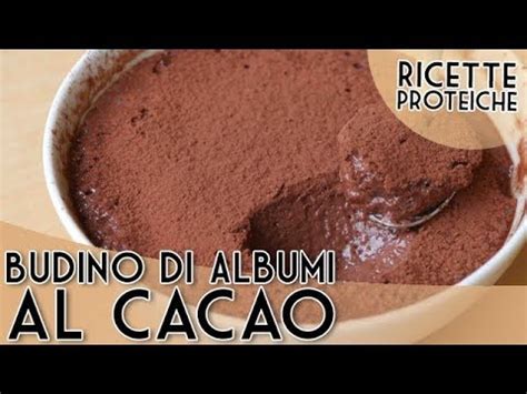 Budino Di Albumi Al Cacao Ricetta Proteica YouTube