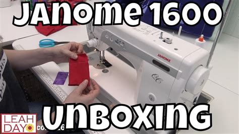 Janome 1600p Sewing Machine Unboxing Threading And Sewing Tutorial