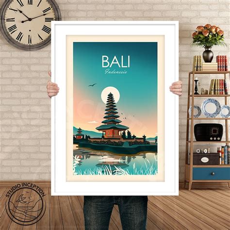 Bali Print Indonesia Travel Print Art Print Poster Print Bali Etsy Uk