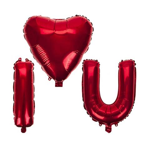 Red Foil Heart Balloons Etsy