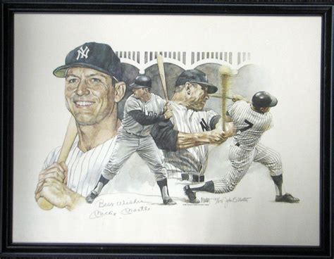 Lot Detail Mickey Mantle Signed Lithograph