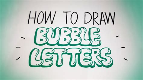 How To Draw Bubble Letters Graffiti