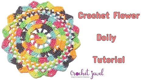 Crochet Flower Doily Tutorial Easy For Beginners Diy Crochet Doilies Youtube