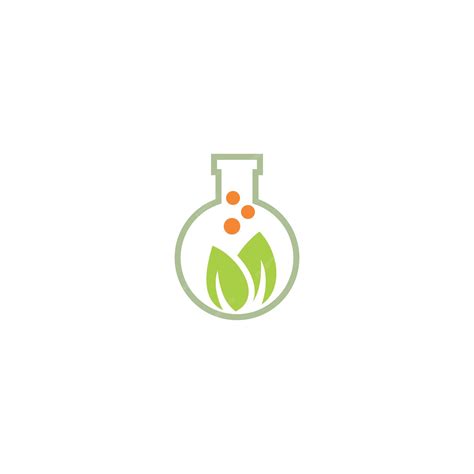Premium Vector A Green Flask With A Leaf In The Middle