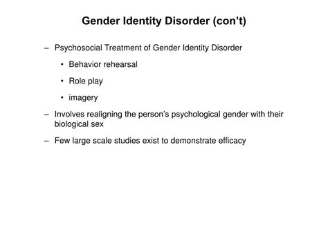 Ppt Chapter Sexual And Gender Identity Disorders Powerpoint