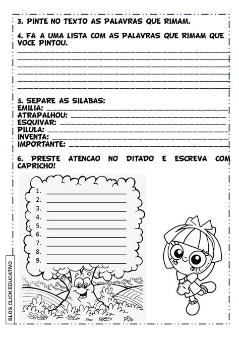 Caderno De Atividades Do S Tio Do Picapau Amarelo Clicks Educativos