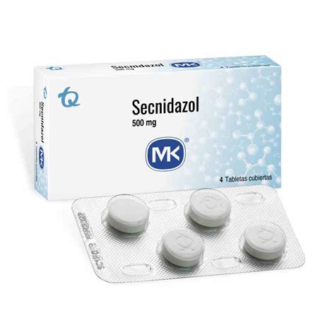 Droguería La Economía secnidazol mk 500 mg caja x 4 tabletas cubiertas