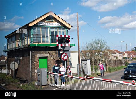 March South Junction Signal Box Stock Photo Alamy