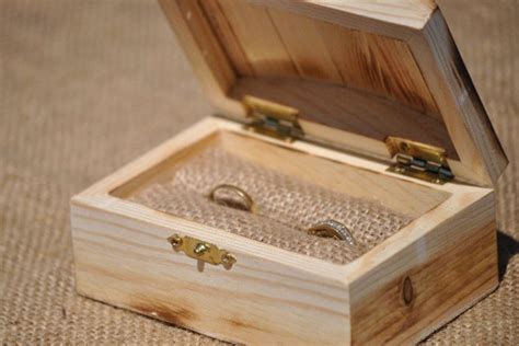 Personalized Ring Bearer Box Rustic Wedding Ring Bearer Etsy